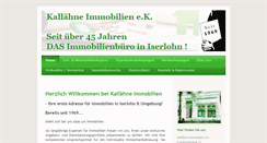 Desktop Screenshot of kallaehne.de