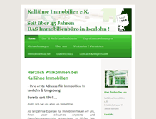 Tablet Screenshot of kallaehne.de